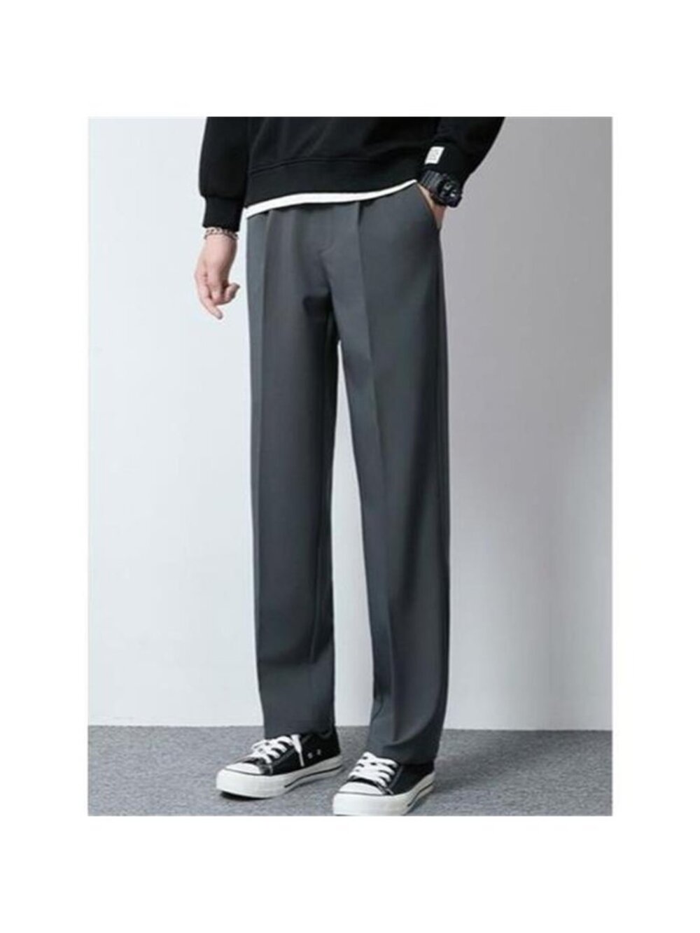 Men's Plus Size Wide Leg Casual Pants